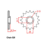 FRONT SPROCKET - STEEL  13T 520P