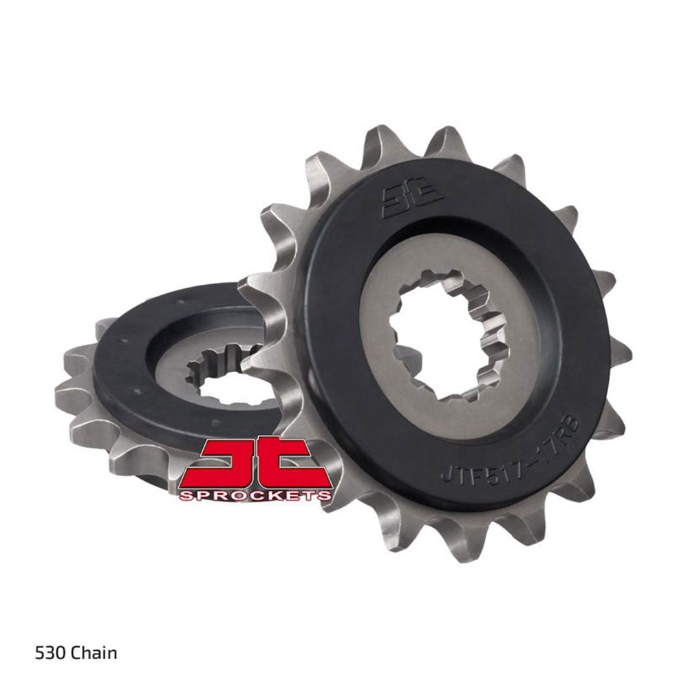 FRONT SPROCKET - STEEL W/-RUBBER CUSH 17T 530P