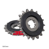 FRONT SPROCKET - STEEL W/-RUBBER CUSH 17T 530P