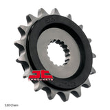 FRONT SPROCKET - STEEL W/-RUBBER CUSH 18T 530P