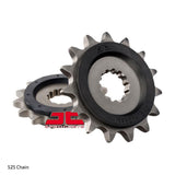 FRONT SPROCKET - STEEL W/-RUBBER CUSH 15T 525P