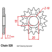 Load image into Gallery viewer, FRONT SPROCKET - STEEL  12T 520P