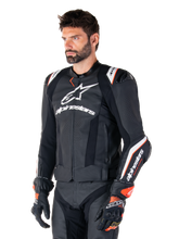 Load image into Gallery viewer, Alpinestars Missile V3 Ignition Leather Jacket - Black/White