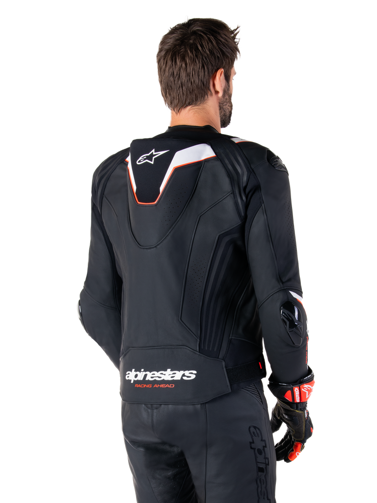 Alpinestars Missile V3 Ignition Leather Jacket - Black/White
