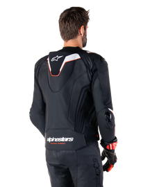 Alpinestars Missile V3 Ignition Leather Jacket - Black/White