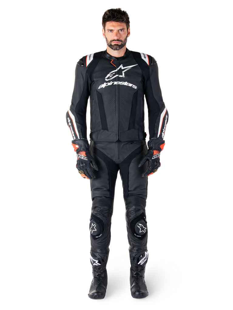Alpinestars Missile V3 Ignition Leather Jacket - Black/White