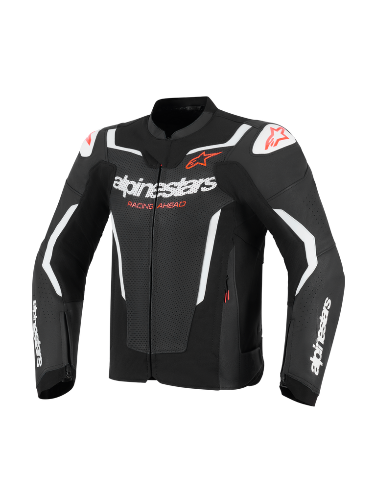 Alpinestars GP Force V2 Airflow Leather Jacket - Black / White