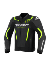Load image into Gallery viewer, Alpinestars GP Force V2 Airflow Leather Jacket - Black / Fluro Yellow