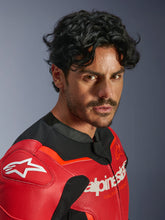 Load image into Gallery viewer, Alpinestars GP Force V2 Airflow Leather Jacket - Red / Fluro Red