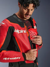 Load image into Gallery viewer, Alpinestars GP Force V2 Airflow Leather Jacket - Red / Fluro Red
