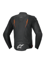 Load image into Gallery viewer, Alpinestars Dusk Airflow Leather Jacket - Black/Fluro-Red