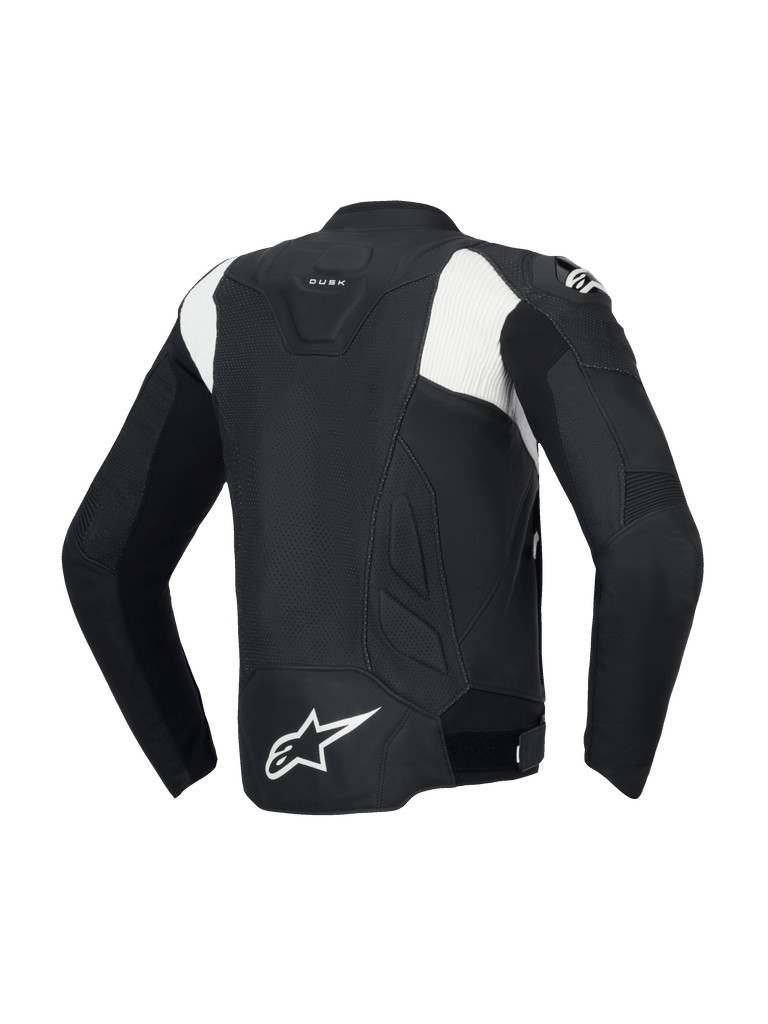Alpinestars Dusk Airflow Leather Jacket - Black/White