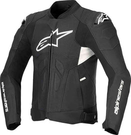 Alpinestars Dusk Airflow Leather Jacket - Black/White