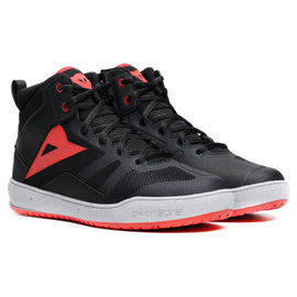 Dainese Suburb Zip Air Men's Shoes - Black/Red-Lava