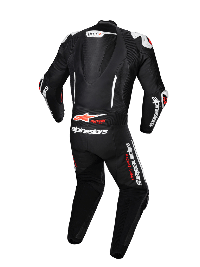 Alpinestars GPR7 1Pc Leather Suit - Black White Fluro Red