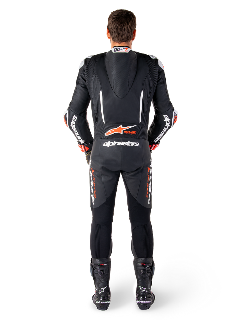 Alpinestars GPR7 1Pc Leather Suit - Black White Fluro Red