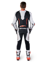 Load image into Gallery viewer, Alpinestars GPR7 1Pc Leather Suit - White Black Fluro Red