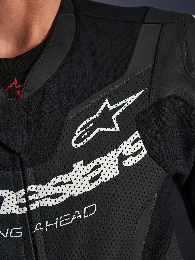 Alpinestars GP Force V2 One-Piece Leather Suit - Black