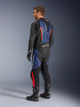 Load image into Gallery viewer, Alpinestars GP Force V2 One-Piece Leather Suit - Black / Blue / Fluro Red