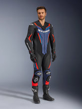 Load image into Gallery viewer, Alpinestars GP Force V2 One-Piece Leather Suit - Black / Blue / Fluro Red