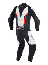 Load image into Gallery viewer, Alpinestars GP Force V2 One-Piece Leather Suit - White / Black / Fluro Red