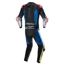 Load image into Gallery viewer, Alpinestars GP Tech V4 One Piece Suit - Black/Blue/Fluro Yellow - View 2 | Everest Motorcycles