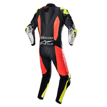Load image into Gallery viewer, Alpinestars GP Tech V4 One Piece Suit - Black/Fluro Red/Fluro Yellow