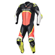 Load image into Gallery viewer, Alpinestars GP Tech V4 One Piece Suit - Black/Fluro Red/Fluro Yellow