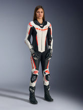 Load image into Gallery viewer, Alpinestars Women's GPR7 One-Piece Leather Suit - White / Black / Fluro Red