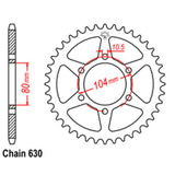 REAR SPROCKET - STEEL 33T 630P