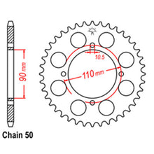 Load image into Gallery viewer, REAR SPROCKET - STEEL 38T 530P
