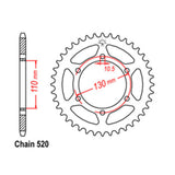 REAR SPROCKET - STEEL 41T 520P