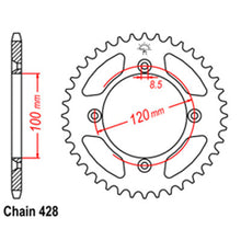 Load image into Gallery viewer, REAR SPROCKET - STEEL 50T 428P