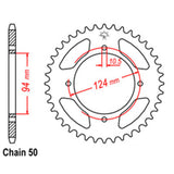 REAR SPROCKET - STEEL 34T 530P