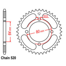 Load image into Gallery viewer, REAR SPROCKET - STEEL 32T 520P