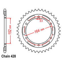 Load image into Gallery viewer, REAR SPROCKET - STEEL 56T 428P