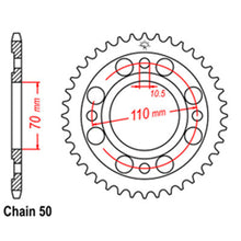Load image into Gallery viewer, REAR SPROCKET - STEEL 36T 530P