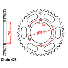 Load image into Gallery viewer, REAR SPROCKET - STEEL 48T 428P