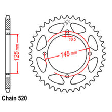 Load image into Gallery viewer, REAR SPROCKET - STEEL 47T 520P