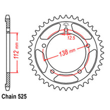 Load image into Gallery viewer, REAR SPROCKET - STEEL 47T 525P