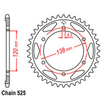 Load image into Gallery viewer, REAR SPROCKET - STEEL 38T 525P
