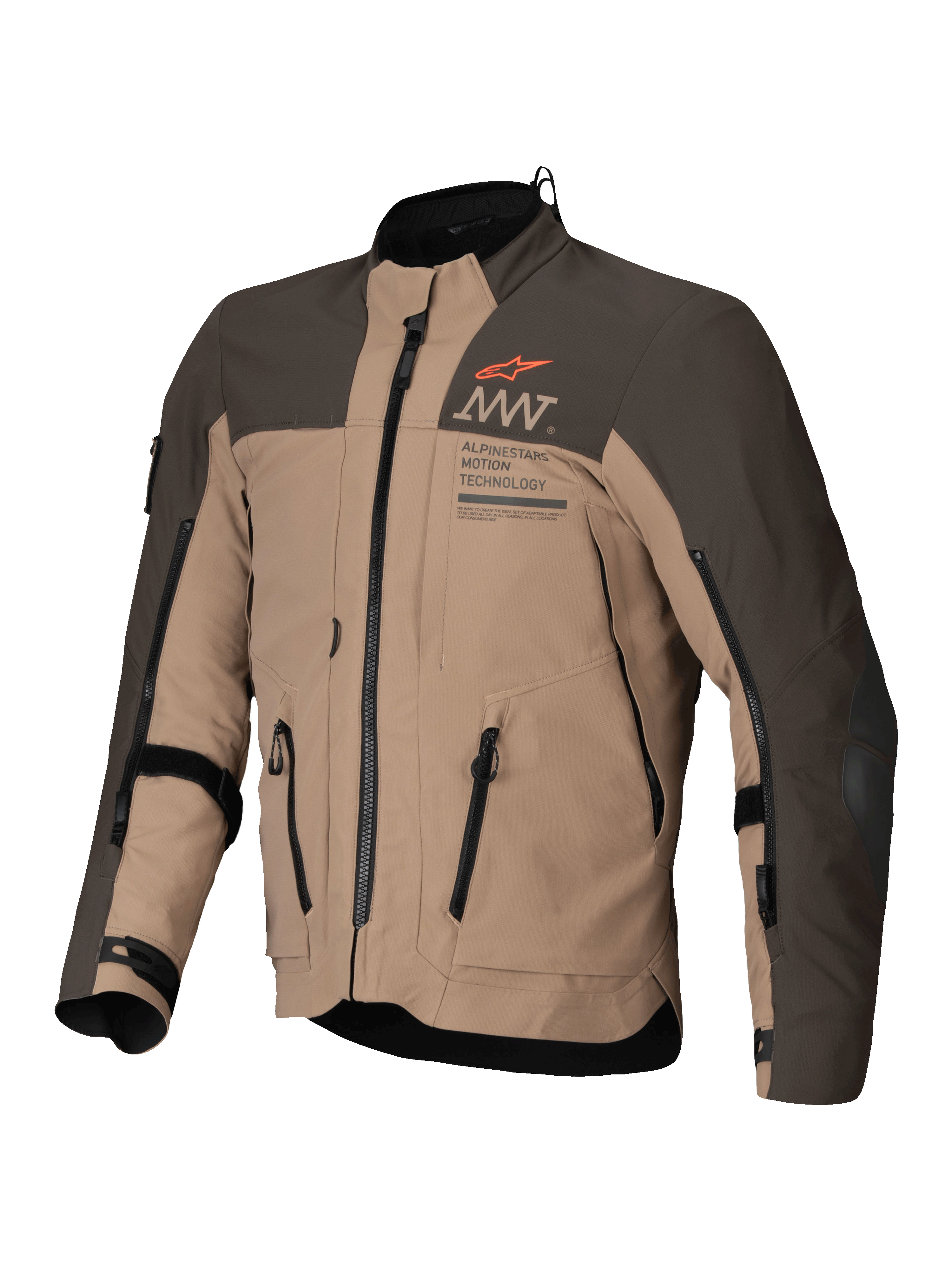 Alpinestars AMT-8 Stretch Drystar Xf Jacket - Dark Brown/Dark Khaki