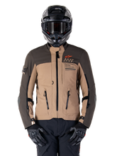 Load image into Gallery viewer, Alpinestars AMT-8 Stretch Drystar Xf Jacket - Dark Brown/Dark Khaki