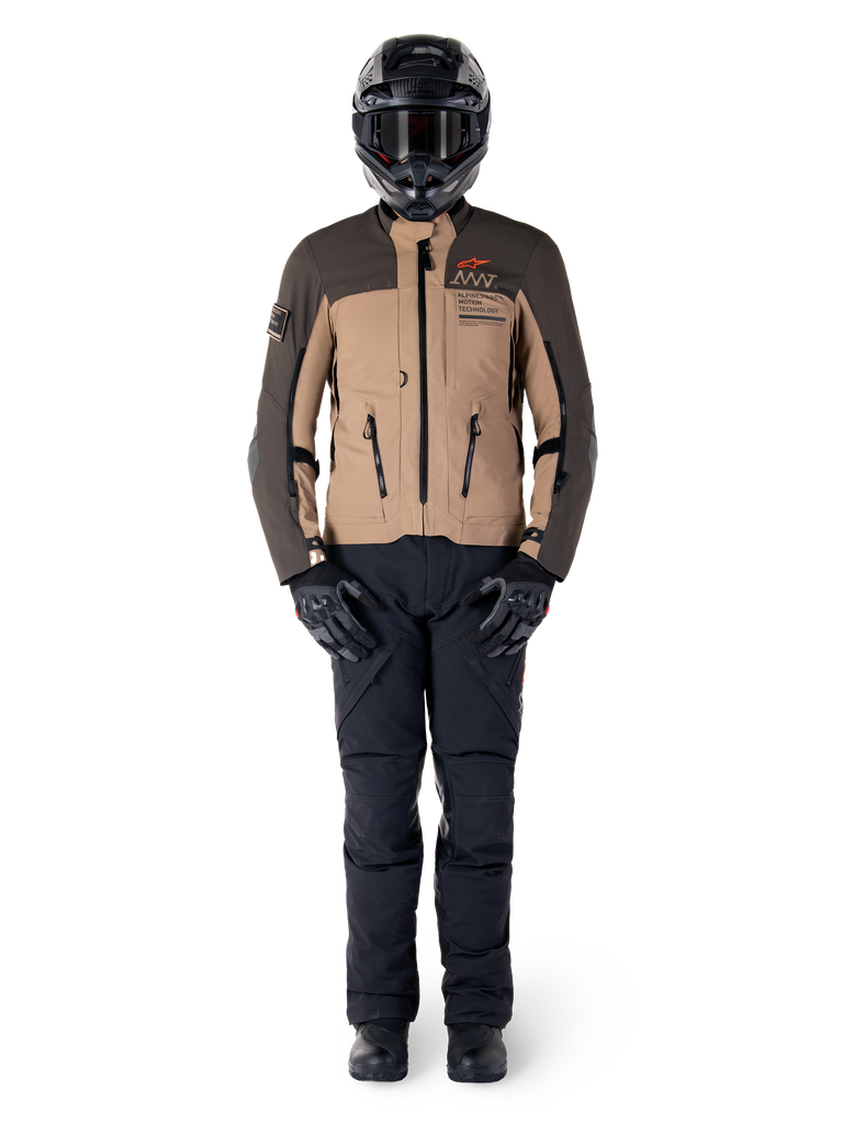 Alpinestars AMT-8 Stretch Drystar Xf Jacket - Dark Brown/Dark Khaki