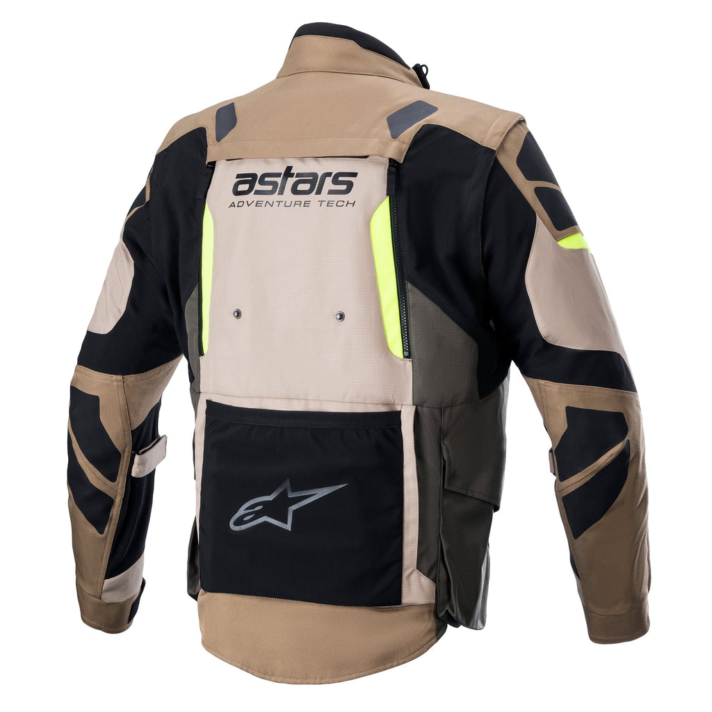 Alpinestars Halo Drystar Adventure Jacket - Khaki/Sand/Fluro Yellow