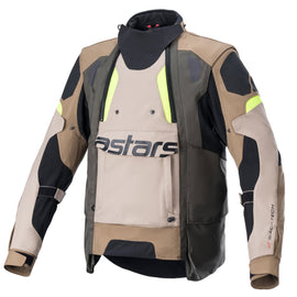 Alpinestars Halo Drystar Adventure Jacket - Khaki/Sand/Fluro Yellow