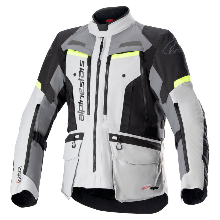 Alpinestars Bogota Pro Drystar Adventure Jacket - Gray/Gray/Fluro Yellow