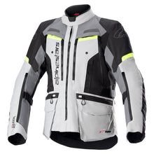 Load image into Gallery viewer, Alpinestars Bogota Pro Drystar Adventure Jacket - Gray/Gray/Fluro Yellow