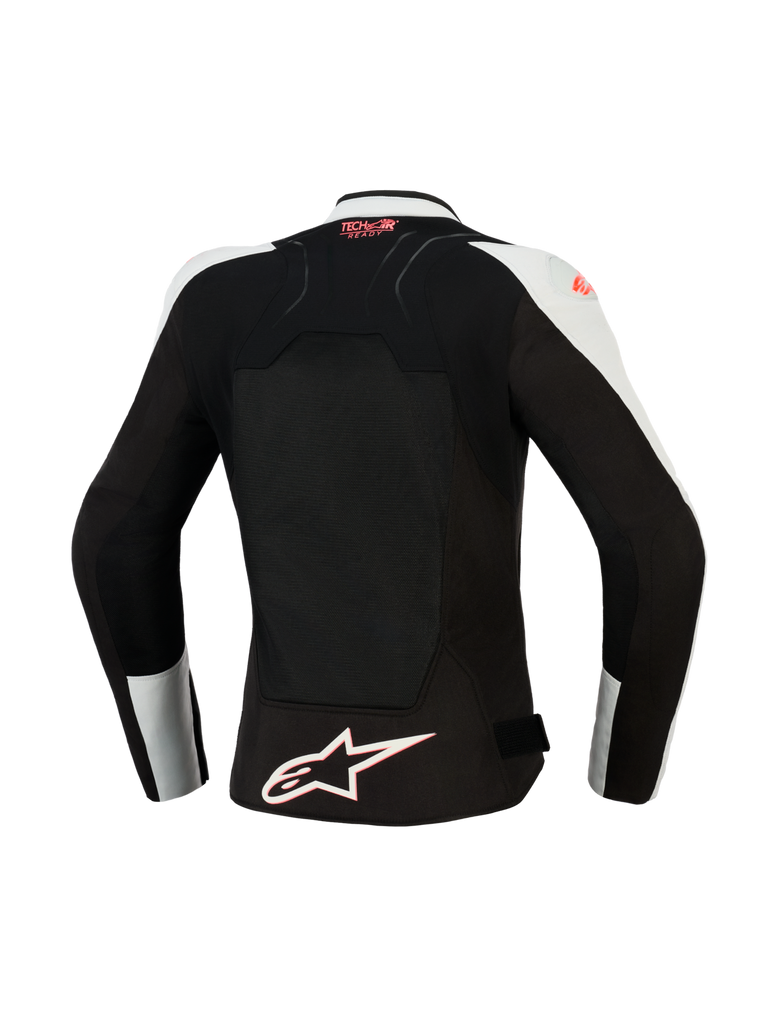 Alpinestars Women's SMX Air Riding Jacket - Ice Gray / Black / Fluo Coral