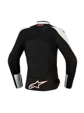 Load image into Gallery viewer, Alpinestars Women's SMX Air Riding Jacket - Ice Gray / Black / Fluo Coral